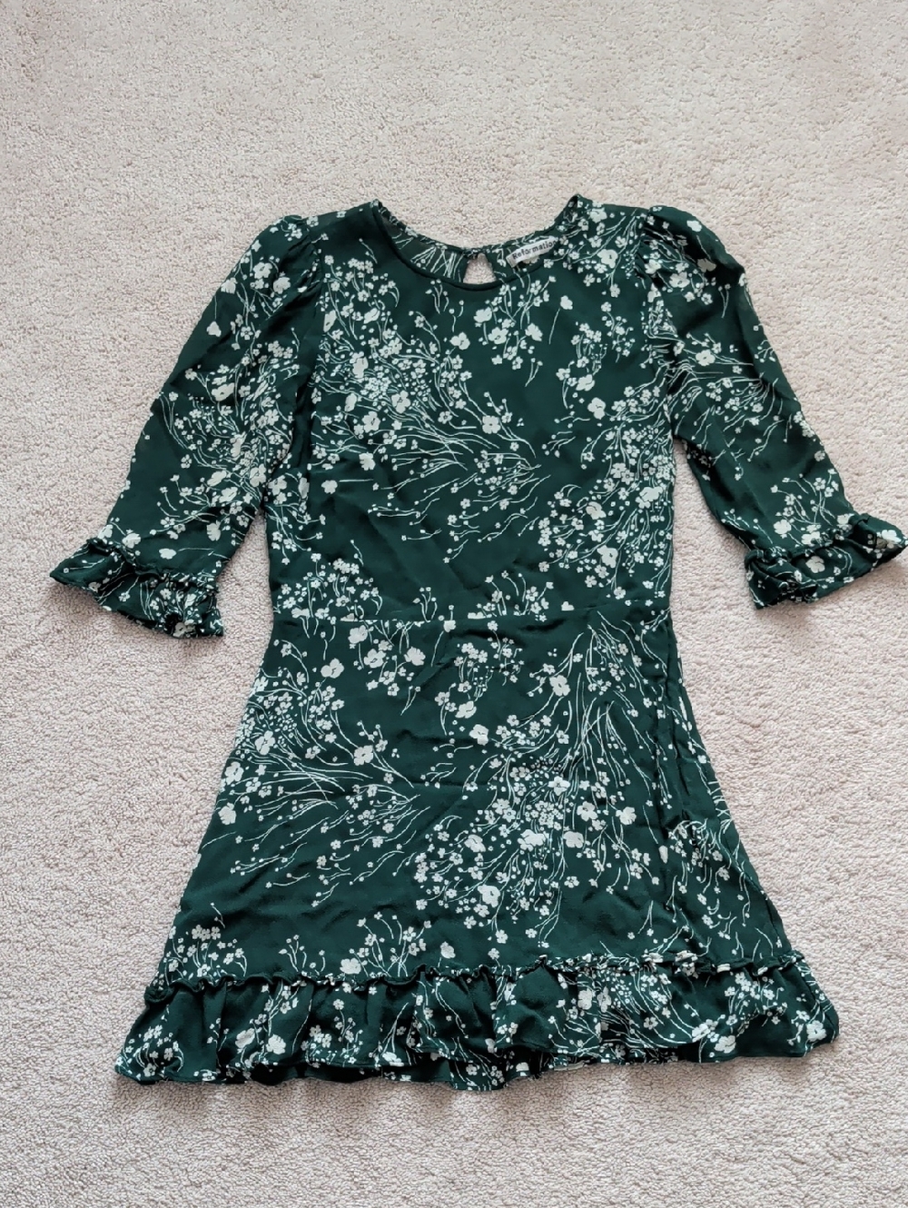 Reformation Doutzen Green Dress Size 10